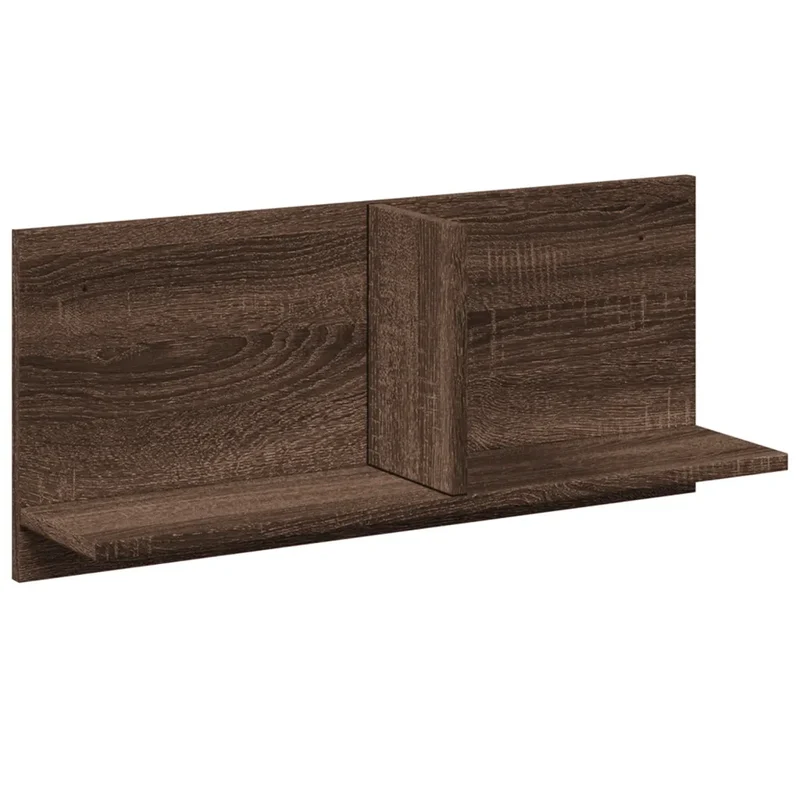 Armoire murale design moderne rangement flottant 70 x 16 x 30 cm en bois d'ingénierie chêne marron 02_0050583