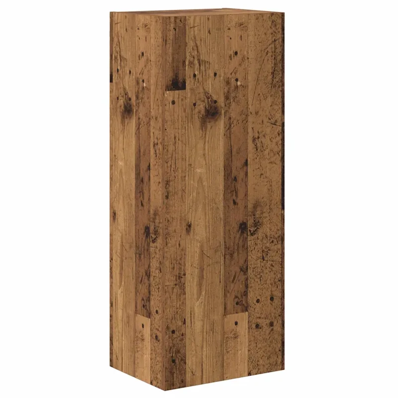 Meuble TV mural rectangulaire moderne 40,5 x 30 x 102 cm style épuré rangement fonctionnel en bois ancien 02_0052801