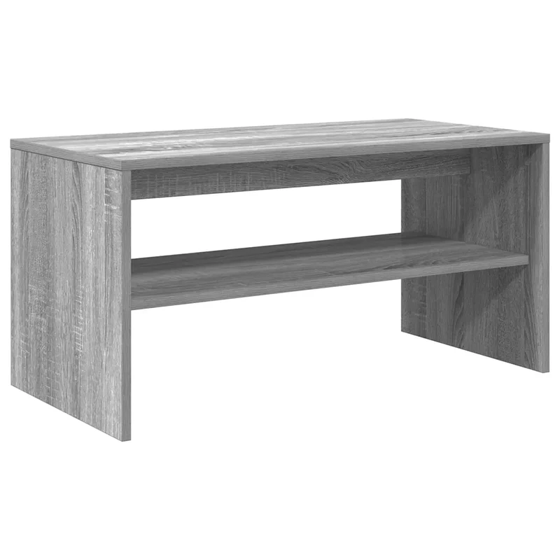 Meuble TV double fonction moderne salon 80 x 40 x 40 cm en bois d'ingénierie gris 02_0051233