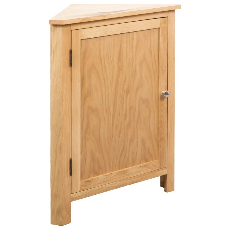 Armoire d'angle avec grand espace de rangement 59 x 45 x 80 cm style moderne en bois chêne 02_0046309