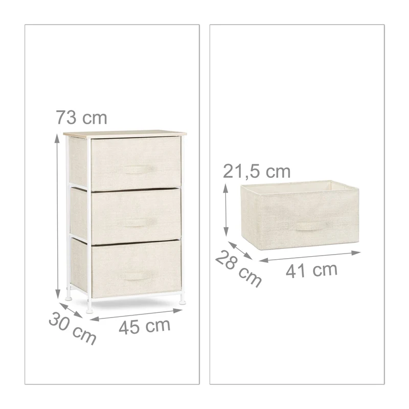 Système d'étagère avec tiroirs modernes rangement bureau 76 x 45 x 30 cm en acier blanc 13_0006831