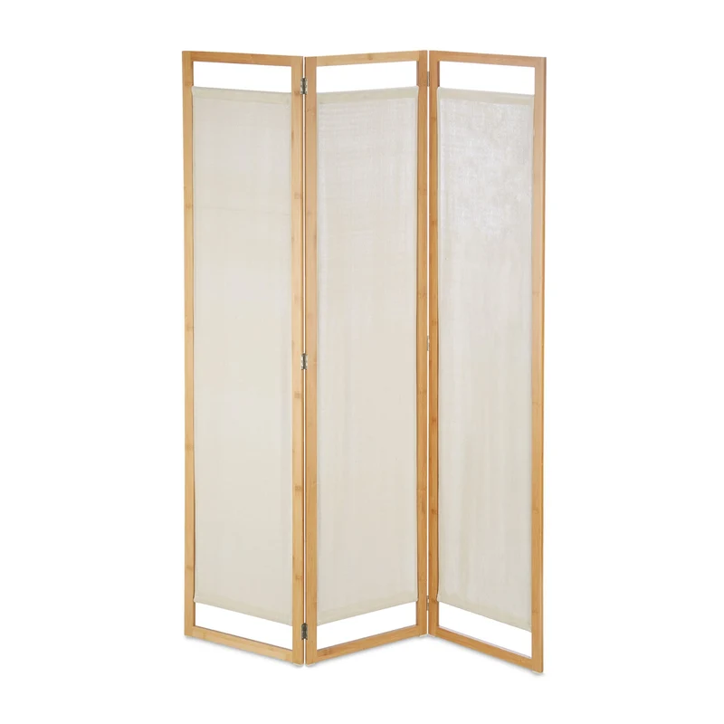 Paravent de séparation design chic 3 pans 180 x 120 x 3 cm facile à déplacer en bambou marron 13_0007669