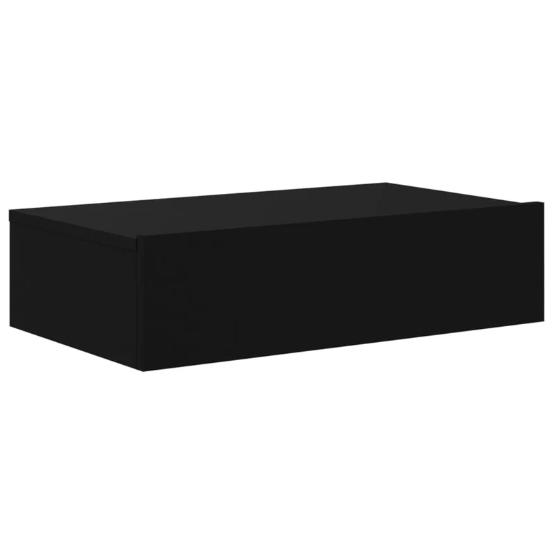 Meuble TV multimédia étagère télévision buffet téléviseur salle à manger salon chambre avec éclairage LED 60 x 35 x 15,5 cm noir 02_0026953