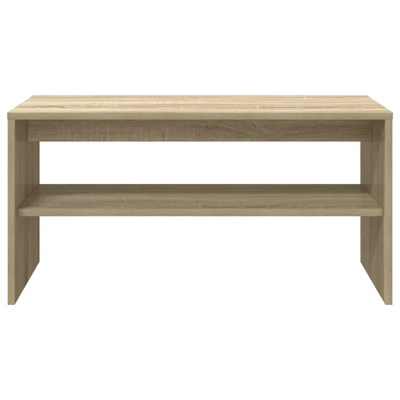 Meuble TV double fonction design scandinave 80 x 40 x 40 cm en bois d'ingénierie chêne sonoma 02_0051230