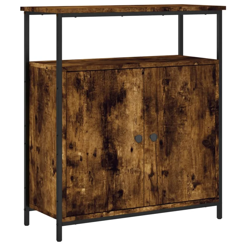 Buffet bahut commode armoire meuble de rangement organisateur cuisine salle de séjour salon 70 x 30 x 80 cm bois d'ingénierie marron 02_0031082