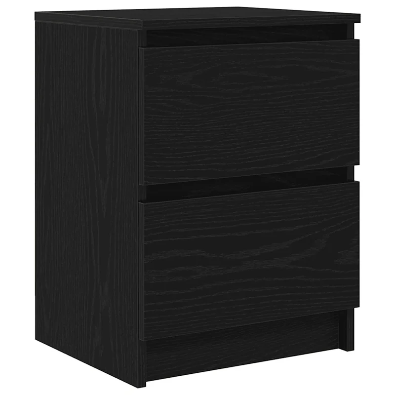 Meuble TV multifonction avec grand espace de rangement 40 x 35 x 54 cm en bois d'ingénierie noir 02_0051718