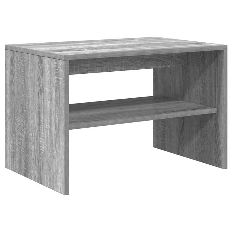 Meuble TV polyvalent transformable table basse 60 x 40 x 40 cm en bois d'ingénierie gris 02_0051224