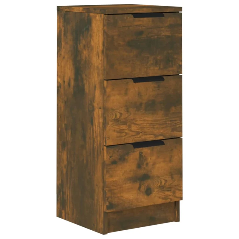 Buffet bahut commode armoire meuble de rangement organisateur cuisine salle de séjour salon 30 x 30 x 70 cm bois d'ingénierie marron 02_0030867