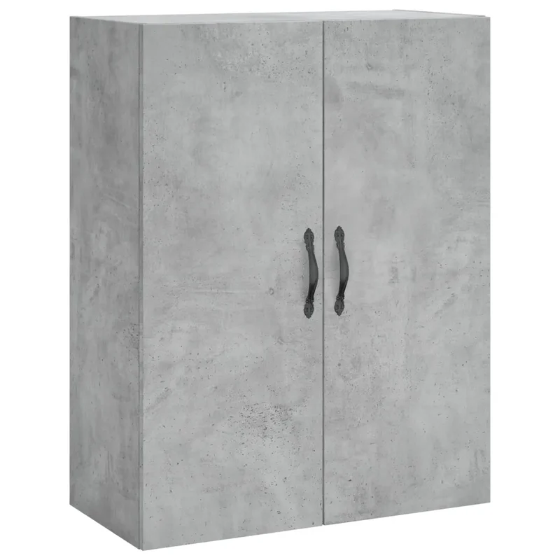 Armoire murale moderne fonctionnelle rangement 69,5 x 34 x 90 cm en bois gris béton 02_0049292