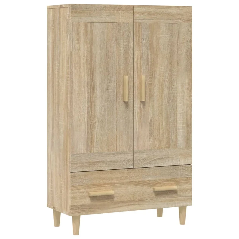 Buffet bahut commode armoire meuble de rangement organisateur cuisine salle de séjour salon haut sonoma 70 x 31 x 115 cm bois d'ingénierie marron 02_0034199