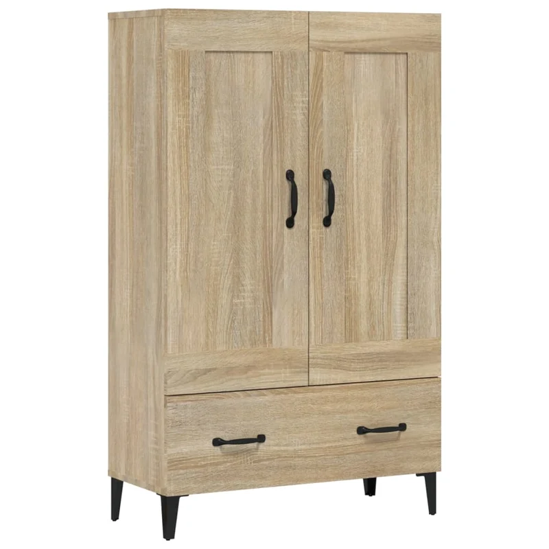 Buffet bahut commode armoire meuble de rangement organisateur cuisine salle de séjour salon haut sonoma 70 x 31 x 115 cm bois d'ingénierie marron 02_0034195