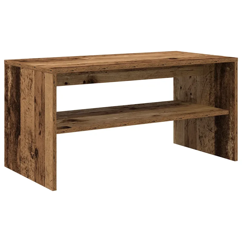 Meuble TV multifonction élégant 80 x 40 x 40 cm design moderne rangement pratique en bois vieux bois 02_0051235