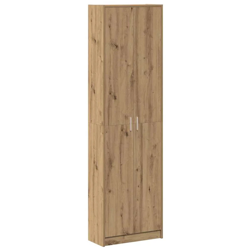 Armoire moderne bois d'ingénierie rangement 55 x 25 x 189 cm design épuré en bois chêne artisanal 02_0055922