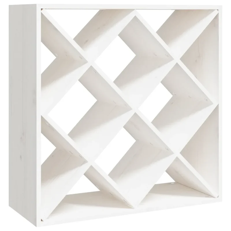 Armoire à vin modèle boîte rangement 62 x 25 x 62 cm finition rustique en bois de pin blanc 02_0048451