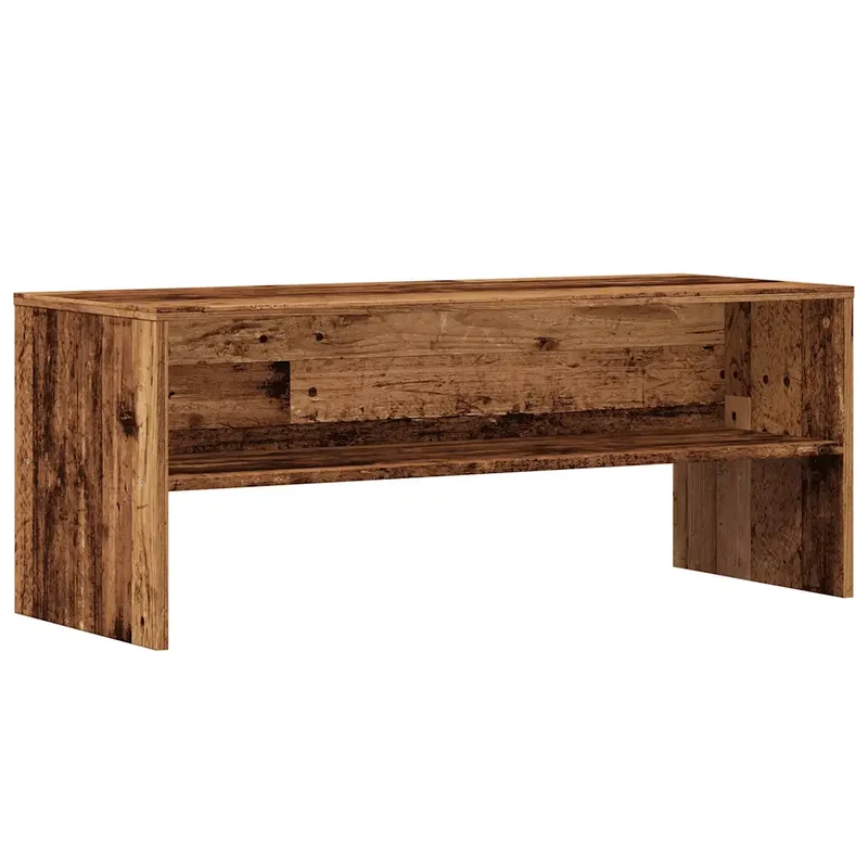 Meuble TV vintage en bois d'ingénierie avec grand espace de rangement 100 x 40 x 40 cm en bois vieux 02_0050674