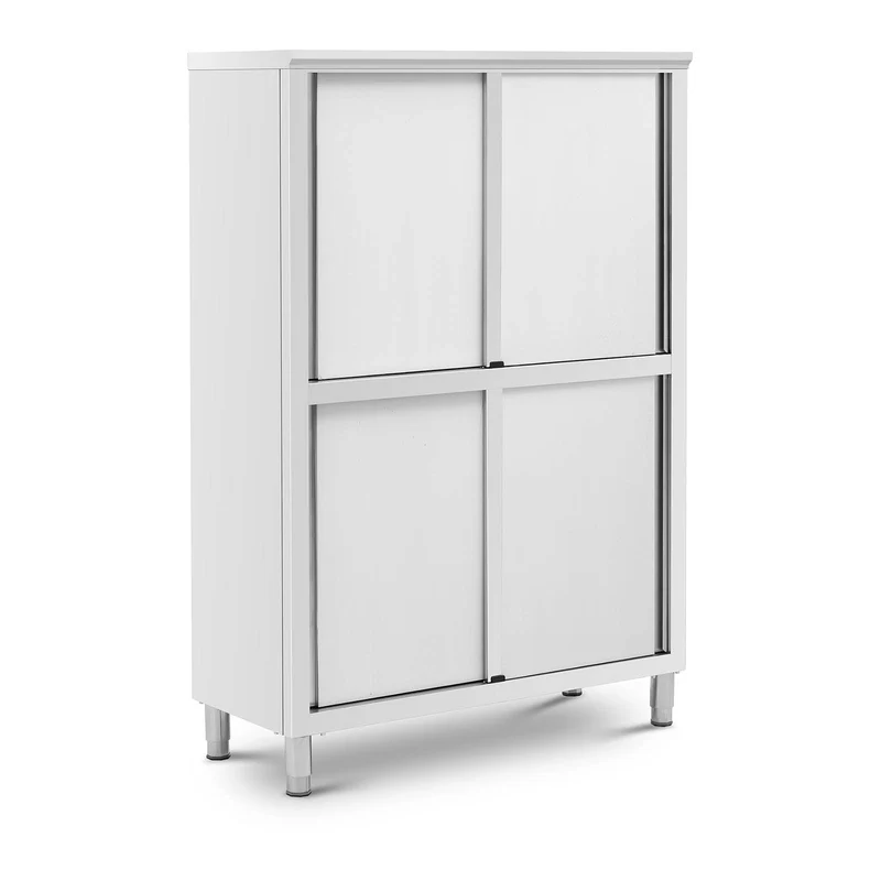 Armoire 120 x 50 x 180 cm 4 étagères jusqu'à 200 kg armoire chambre armoire dressing acier inoxydable 14_0005157