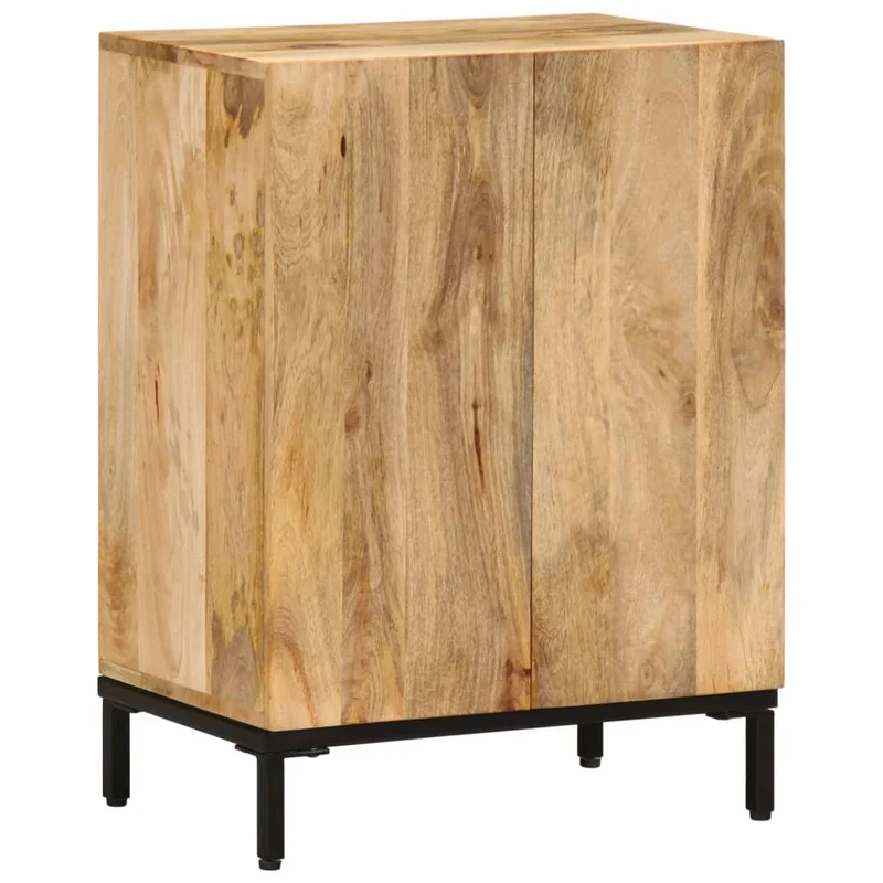 Buffet bahut commode armoire meuble de rangement organisateur cuisine salle de séjour salon 53 x 35 x 72 cm bois massif de manguier marron 02_0029585