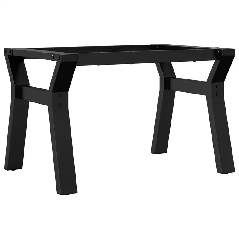 Pieds de table basse en Y robustes installation facile 60 x 40 x 38 cm en acier noir 02_0047248