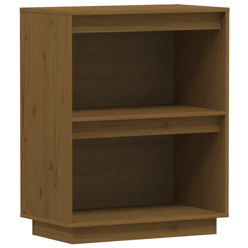 Armoire console en bois de pin massif avec rangement 60 x 34 x 75 cm design rustique cosy en bois marron miel 02_0048112