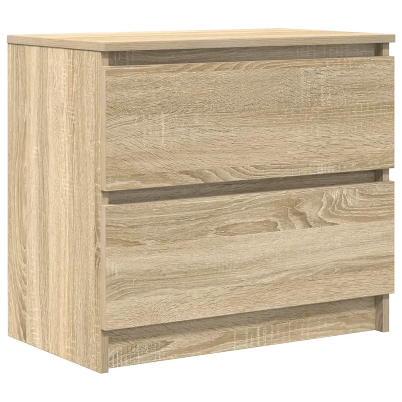 Meuble TV avec rangement moderne 60 x 35 x 54 cm stable pratique salon en bois d'ingénierie chêne sonoma 02_0051728