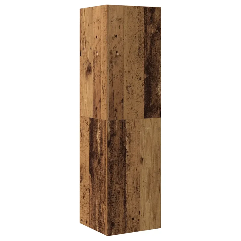 Meuble TV mural moderne avec grand rangement 30,5 x 30 x 110 cm en bois d'ingénierie vieux bois 02_0050878