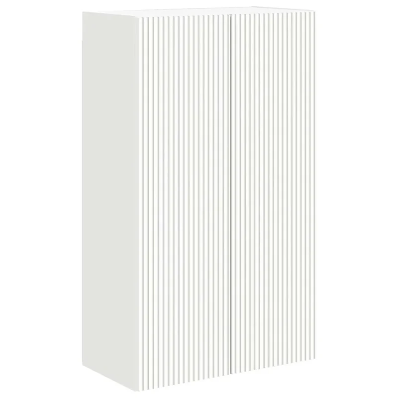 Meuble TV mural rectangulaire minimaliste moderne 59,5 x 31 x 100 cm en bois d'ingénierie blanc 02_0055039