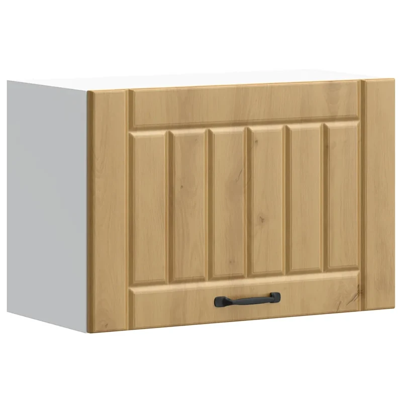Armoire murale de cuisine design moderne 60 x 31 x 40 cm avec portes en verre en bois d'ingénierie chêne artisanal 02_0050191