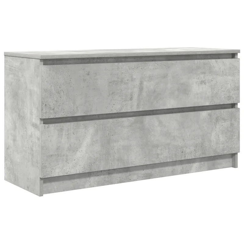 Meuble TV avec grand espace de rangement moderne 100 x 35 x 54 cm en bois d'ingénierie gris béton 02_0051755