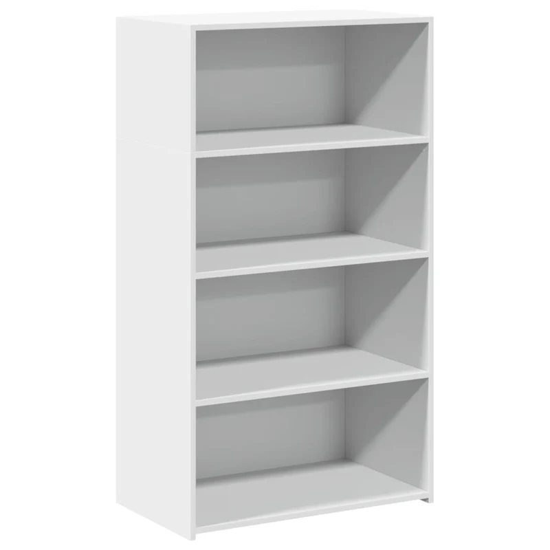 Buffet bahut commode armoire meuble de rangement organisateur cuisine salle de séjour salon haut 70 x 41 x 124 cm bois d'ingénierie blanc 02_0032763