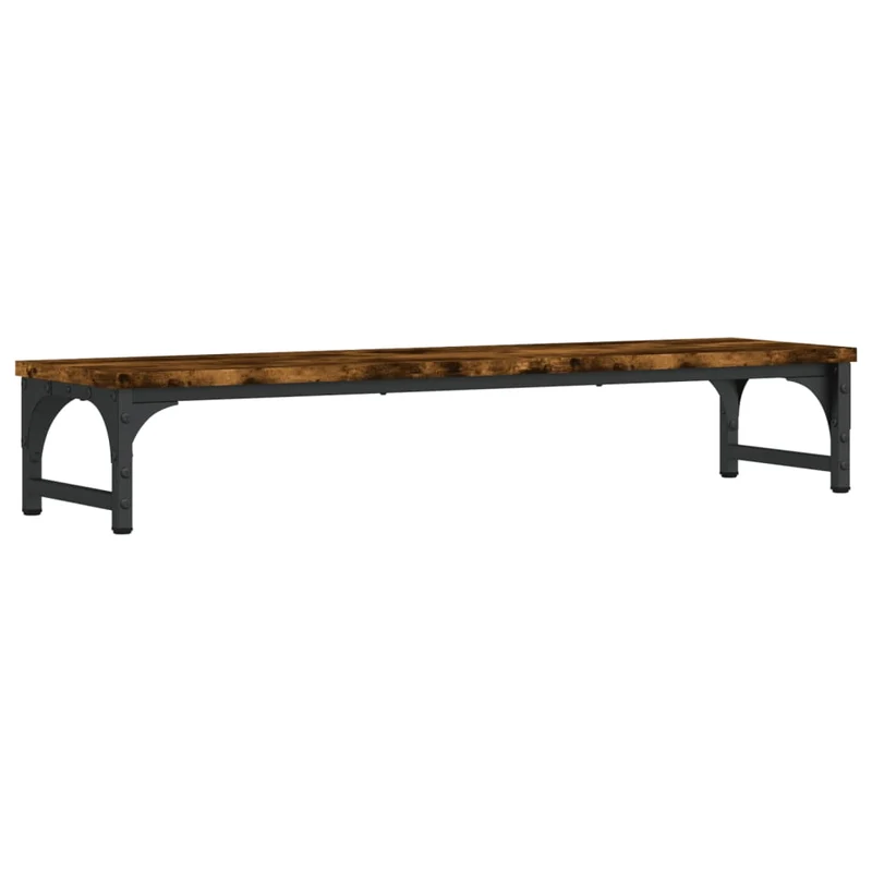 Support de moniteur table meuble bureau 85 x 23 x 15,5 cm bois d'ingénierie marron 02_0044905