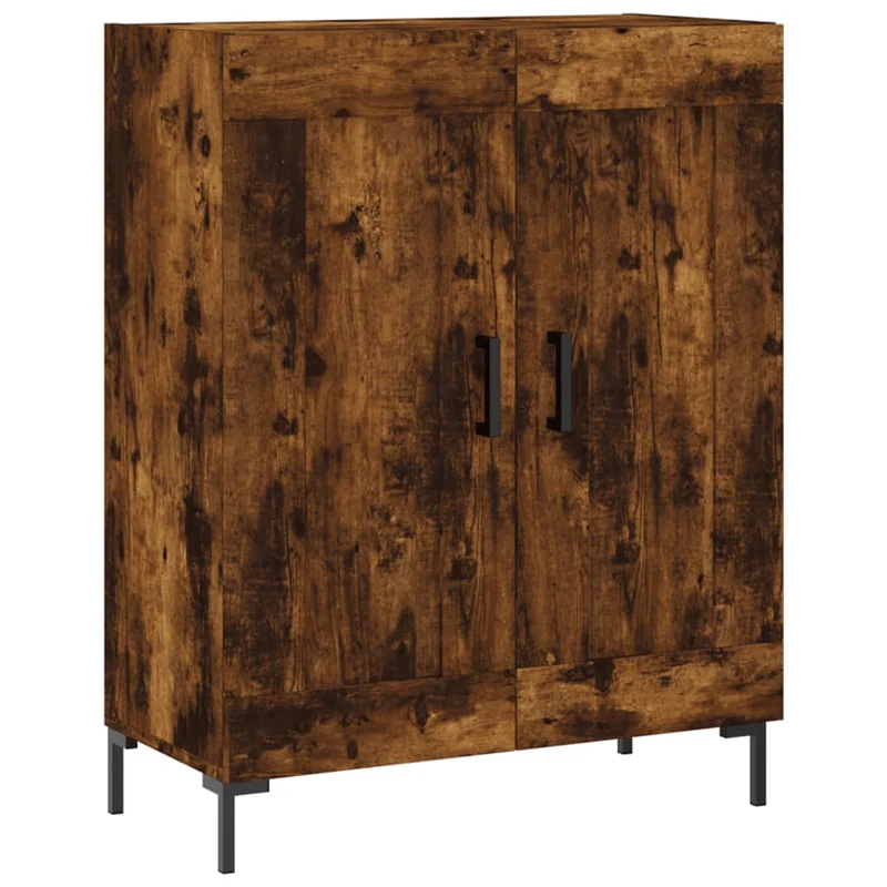 Buffet bahut commode armoire meuble de rangement organisateur cuisine salle de séjour salon 69,5 x 34 x 90 cm bois d'ingénierie marron 02_0031038