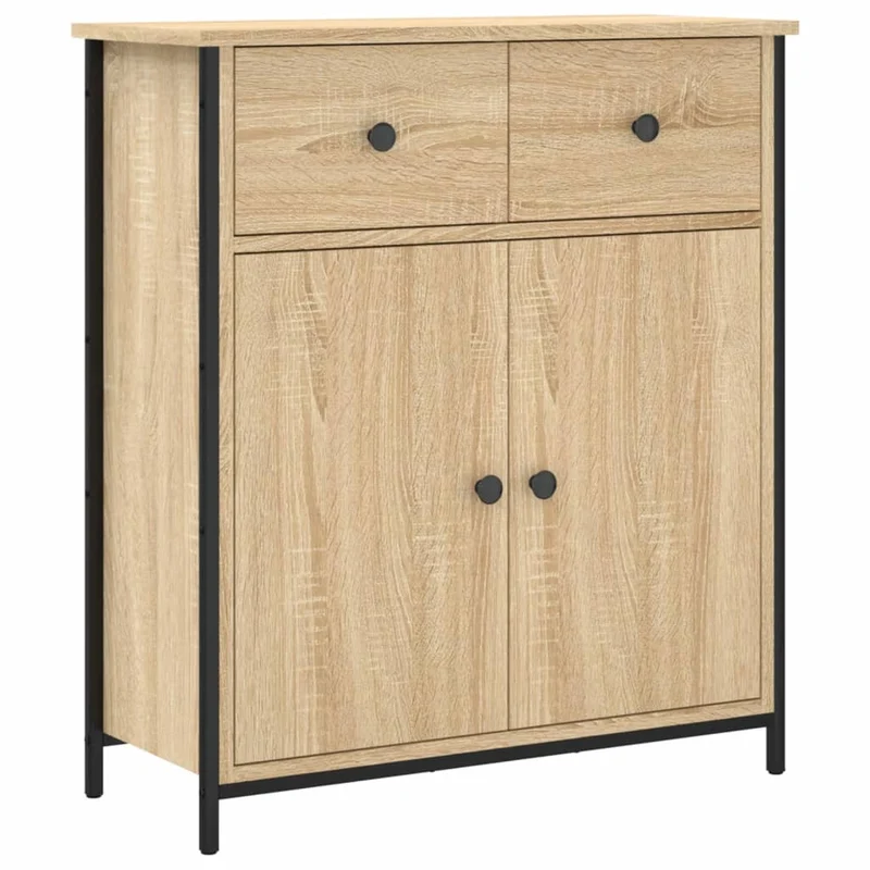Buffet bahut commode armoire meuble de rangement organisateur cuisine salle de séjour salon sonoma 70 x 30 x 80 cm bois d'ingénierie marron 02_0031693