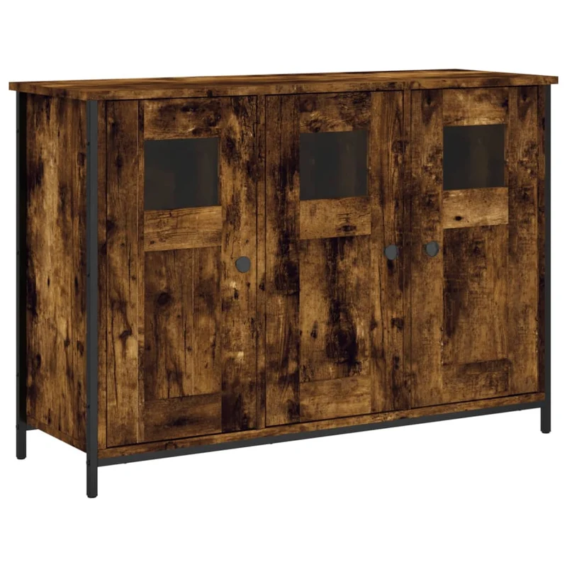 Buffet bahut commode armoire meuble de rangement organisateur cuisine salle de séjour salon 100 x 35 x 70 cm bois d'ingénierie marron 02_0030830