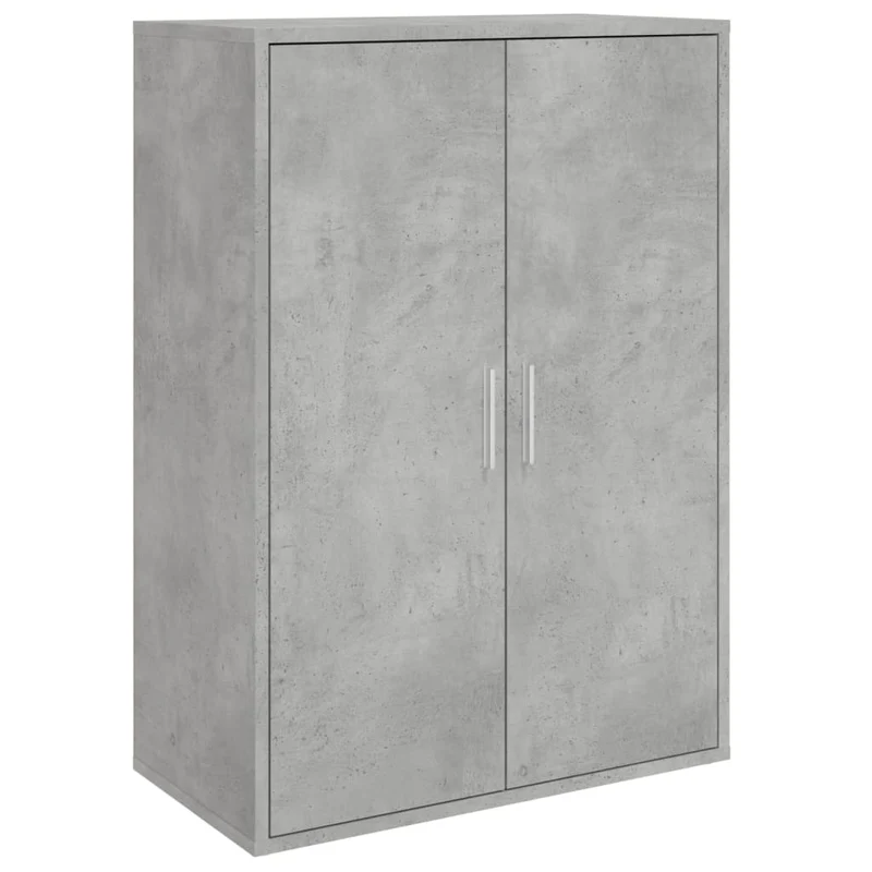 Buffet bahut commode armoire meuble de rangement organisateur cuisine salle de séjour salon 60 x 31 x 84 cm bois d'ingénierie gris 02_0031965