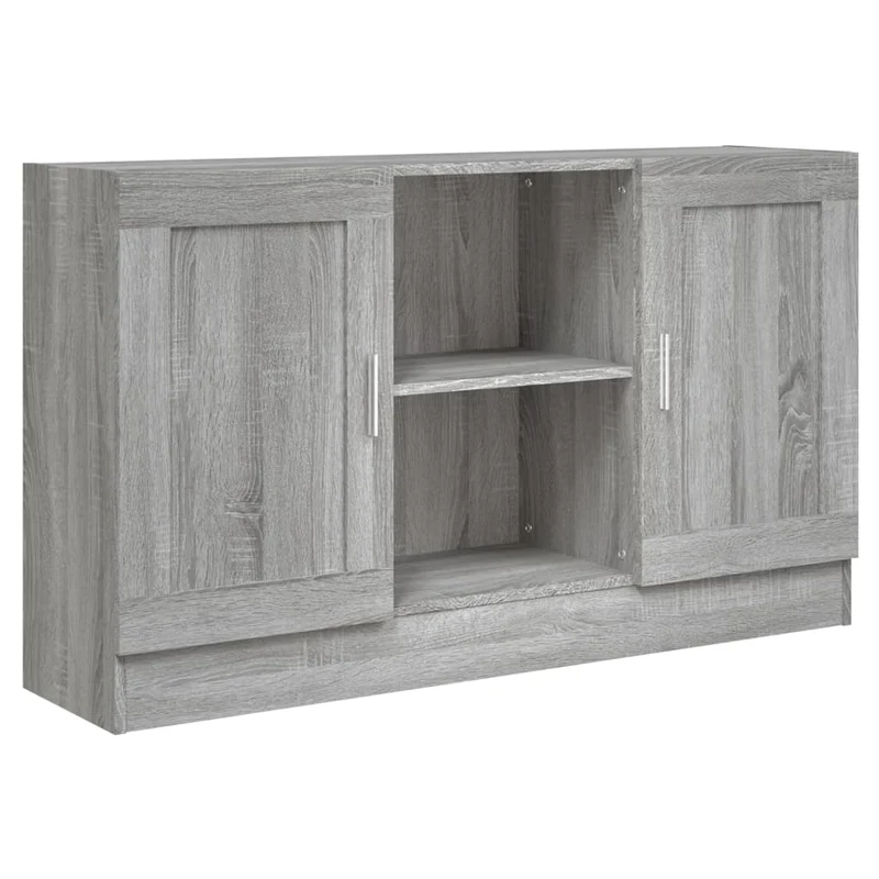 Buffet bahut commode armoire meuble de rangement organisateur cuisine salle de séjour salonsonoma 120 x 30,5 x 70 cm bois d'ingénierie gris 02_0036282