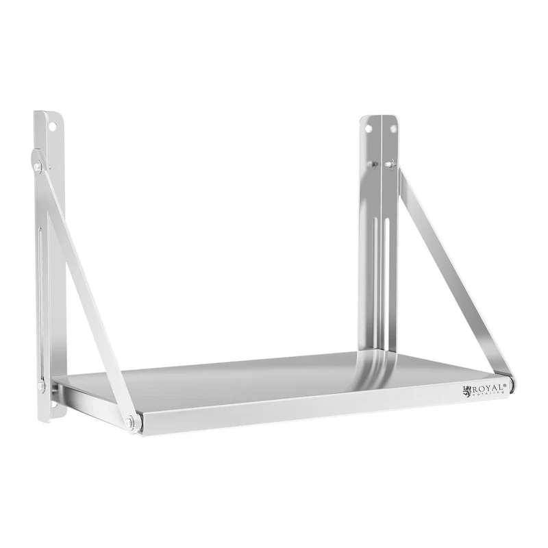 Étagère murale professionnel pliable acier inoxydable 60 x 30 cm 40 kg 14_0001576