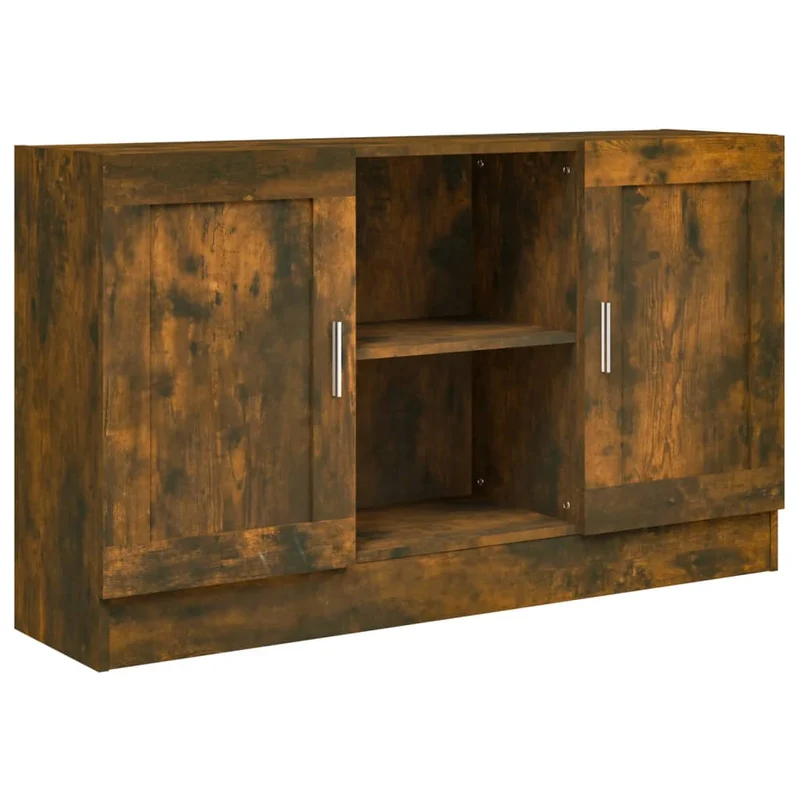 Buffet bahut commode armoire meuble de rangement organisateur cuisine salle de séjour salon 120 x 30,5 x 70 cm bois d'ingénierie marron 02_0030861