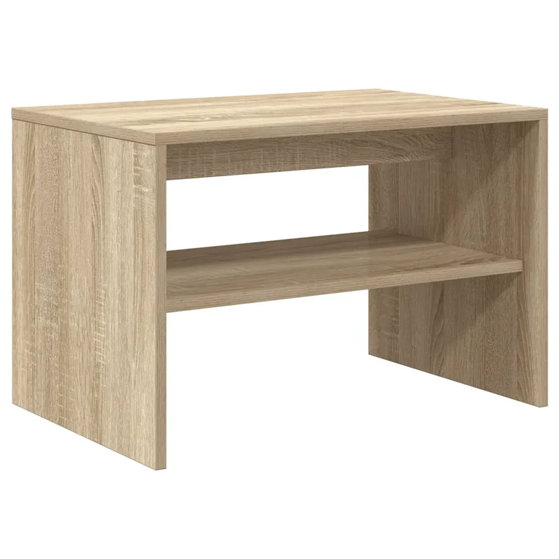 Meuble TV polyvalent chic table basse 60 x 40 x 40 cm en bois d'ingénierie chêne sonoma 02_0051221