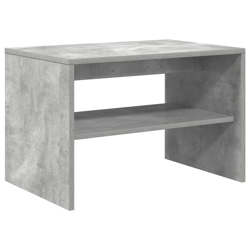 Meuble TV polyvalent design contemporain 60 x 40 x 40 cm en bois d'ingénierie gris béton 02_0051222