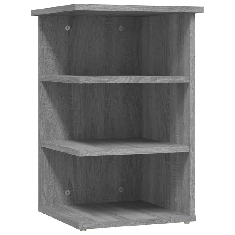 Armoire latérale décorative fonctionnelle 35 x 35 x 55 cm en bois d'ingénierie gris sonoma 02_0048540