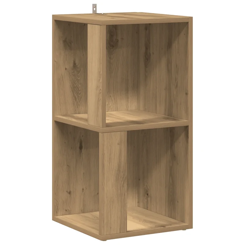Armoire d'angle classique rangement compact 33 x 33 x 67 cm en bois d'ingénierie chêne artisanal 02_0050927